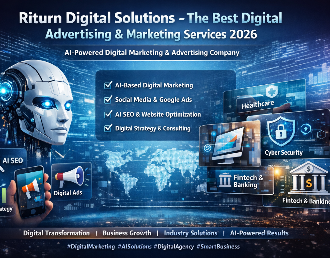Riturn Digital Solutions – Leading AI-powered digital marketing and digital advertising solutions company for digital transformation and scalable business growth 2026