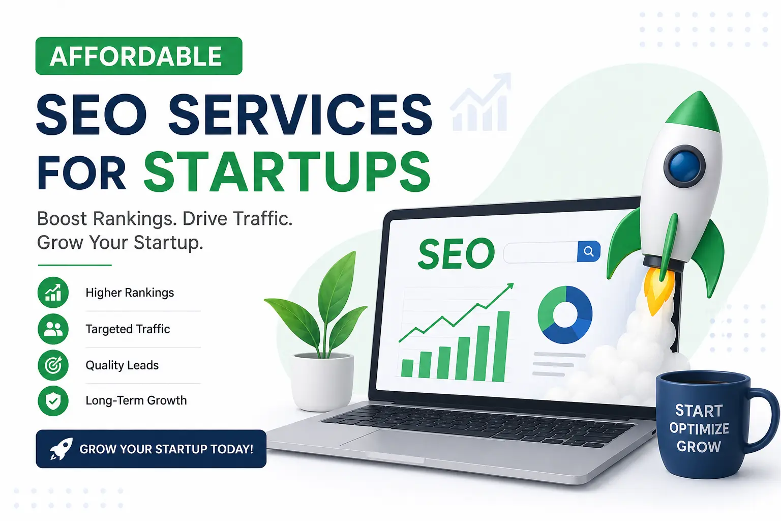 Affordable SEO Services for Startups, Startup SEO Services, AI Search Optimization, Generative Engine Optimization (GEO), Local SEO Services, Startup Digital Marketing & Growth Marketing Solutions in India