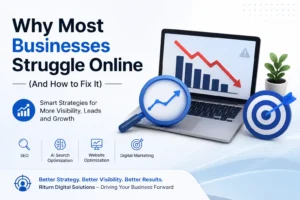 Businesses Struggle Online: The Complete Guide to Understanding Why Businesses Struggle Online and How to Increase Traffic, Leads & Sales
