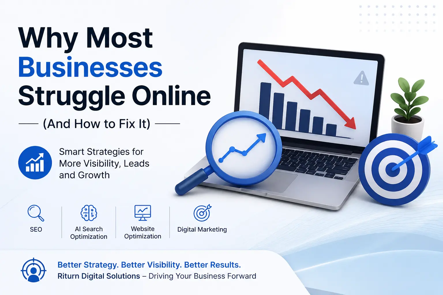 Why Businesses Struggle Online: How to Fix Why Businesses Struggle Online with SEO & AI Search